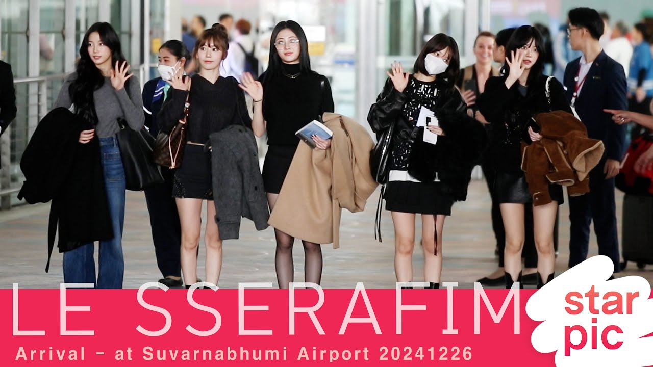 르세라핌 '2024AAA에서 만나요!' [STARPIC]  LE SSERAFIM Arrival - at Suvarnabhumi Airport 20241226 미리보기