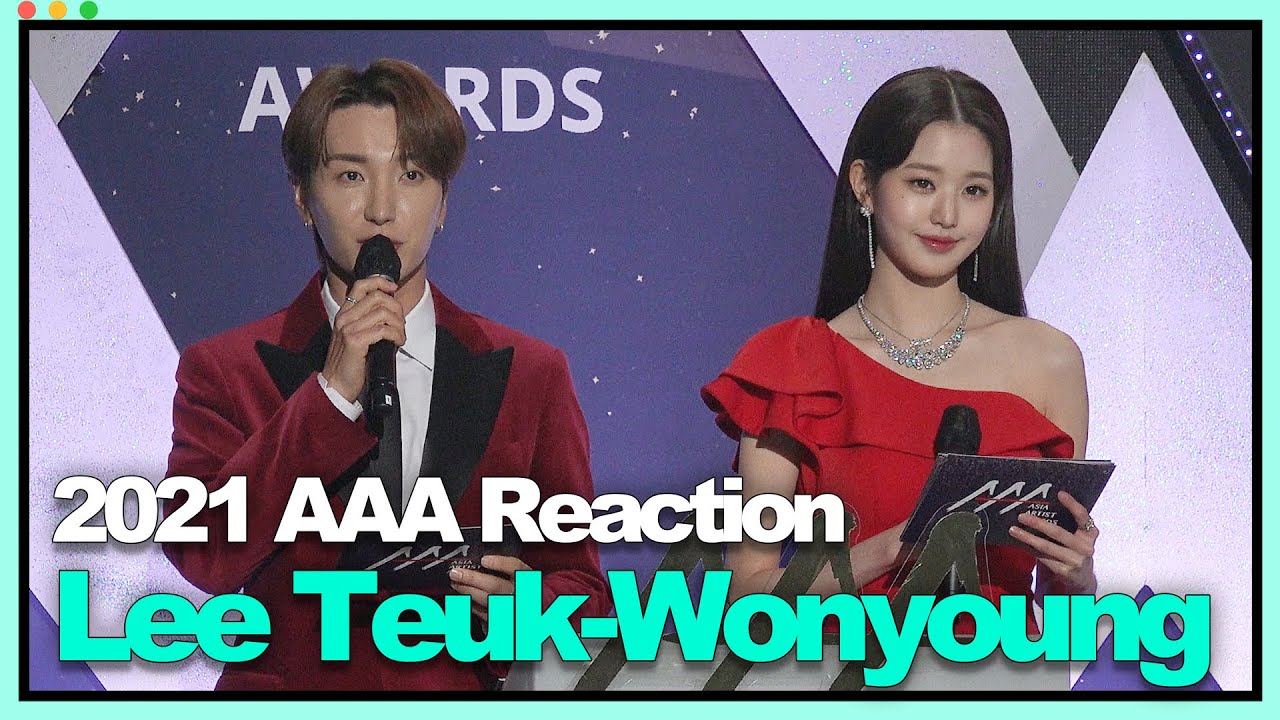 [ENG]2021 AAA OFFICIAL MC Lee Teuk-Wonyoung reaction 이특-장원영 리액션[2021 Asia Artist Awards] (AAA 2021)★ 미리보기