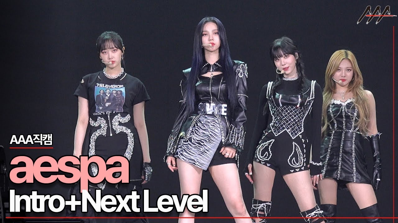 2021 AAA Official Stage Fancam 'aespa' - Intro+Next Level 에스파 무대 직캠[2021 Asia Artist Awards]★ 미리보기