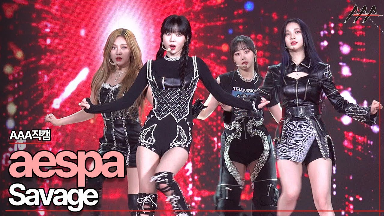 2021 AAA Official Stage Fancam 'aespa' - Savage 에스파 무대 직캠[2021 Asia Artist Awards]★ 미리보기