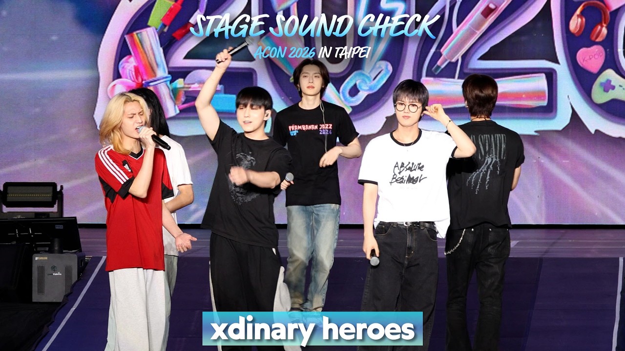 xdinary heroes ACON2026 SOUND CHECK STAGE #ACON2026 미리보기